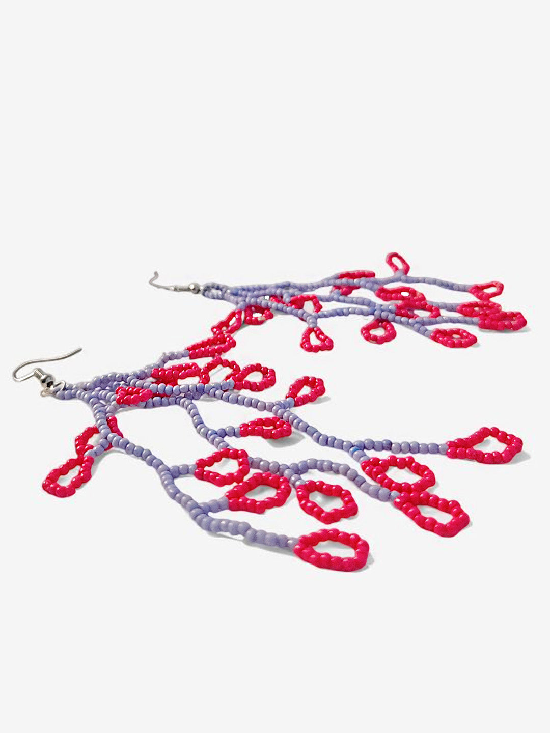 Pack of 2 - Beaded Coral-Inspired Earrings