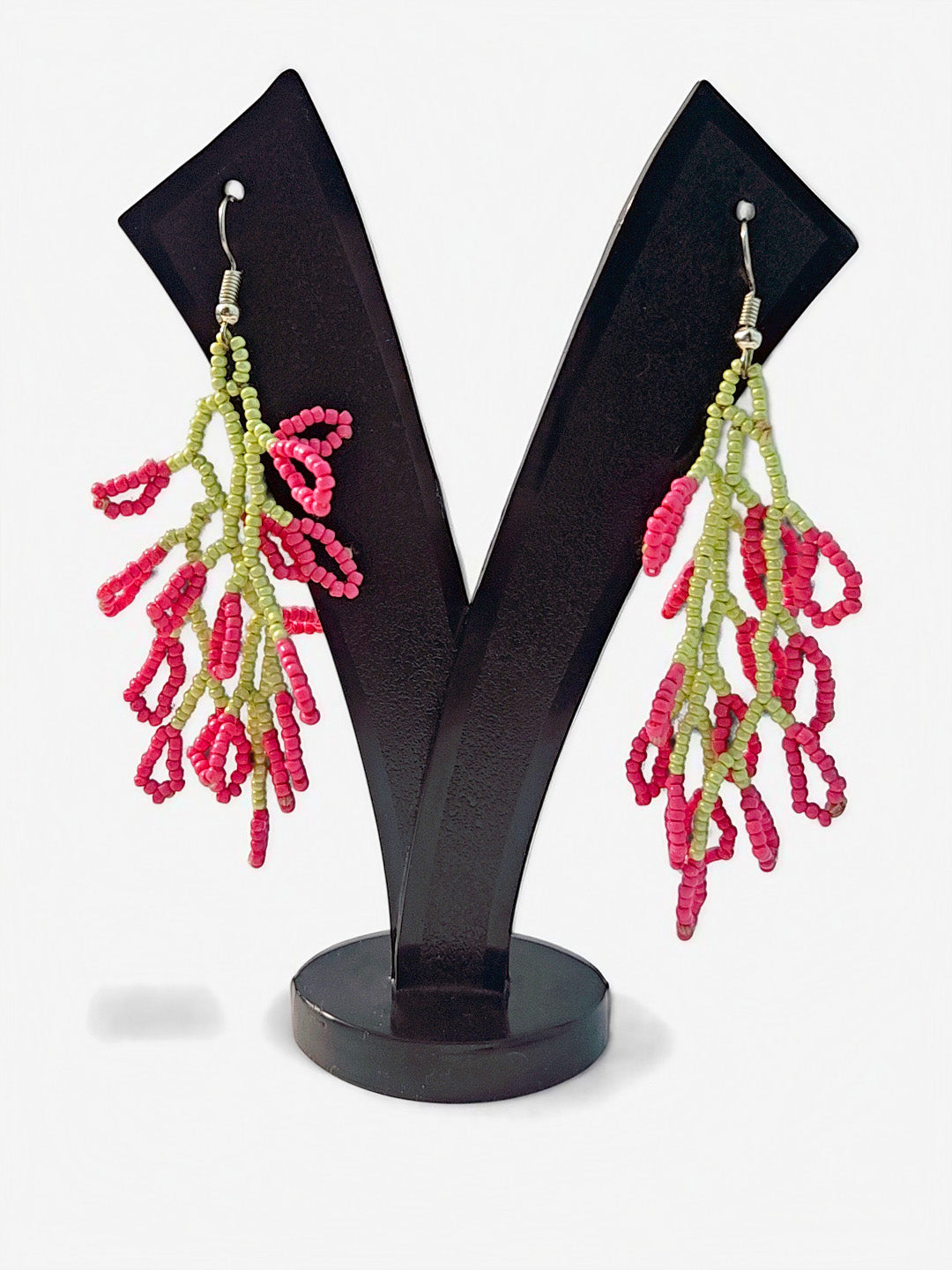 Pack of 2 - Beaded Coral-Inspired Earrings
