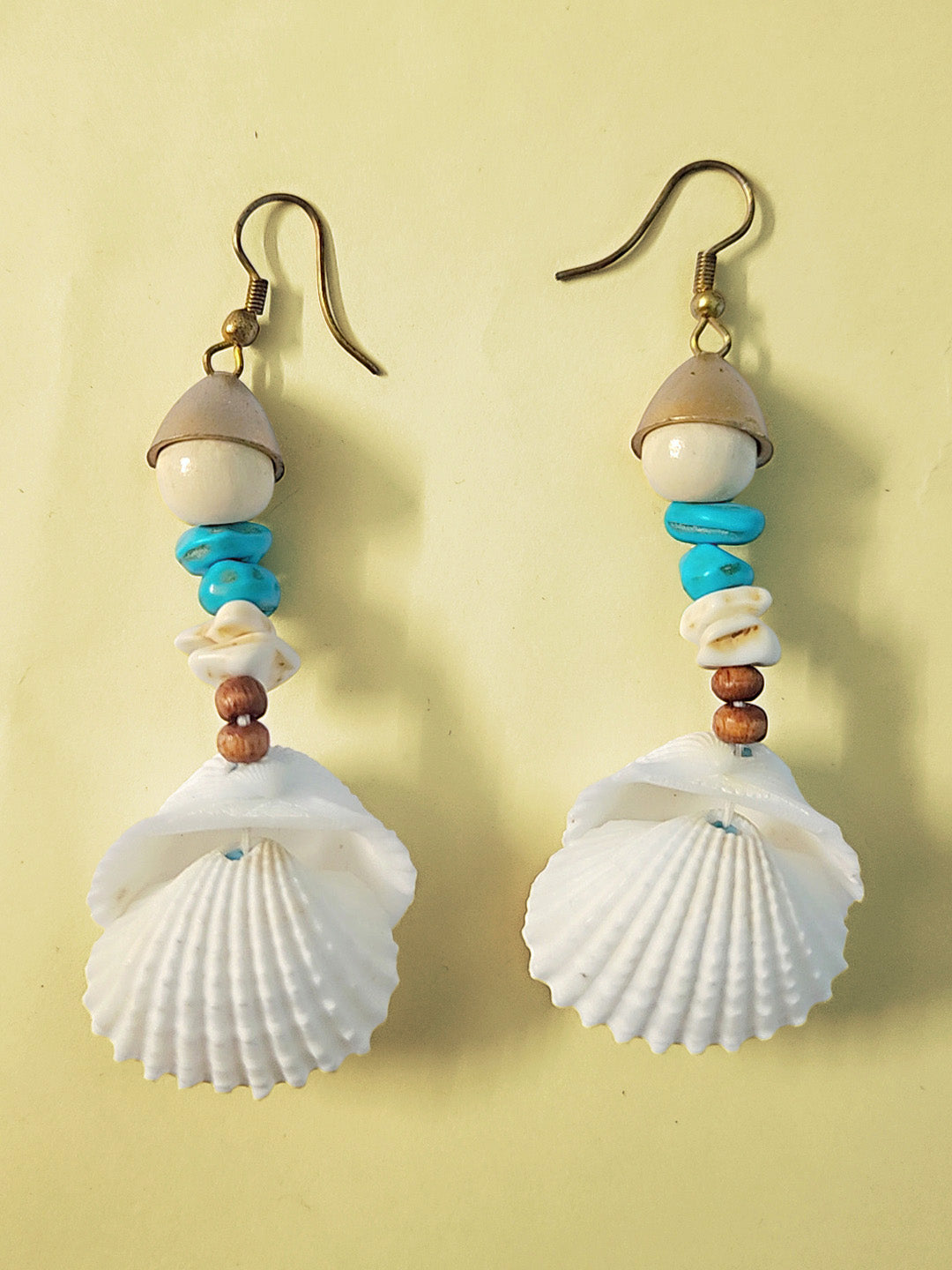 Handmade Boho Seashell Earrings – Ocean-Inspired Beach Jewelry